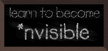 learn to become *nvisible